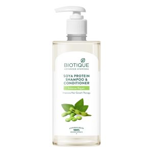 Biotique Bio Soya Protein Fresh Nourishing Shampoo | Repairs Dry and Damaged Hair |Maintains pH Balance |Promotes Healthy Shiny Hair| Prevents Color Fading | All Skin Types | 500ml