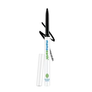 Mamaearth Long Stay Kajal Black Retractable Waterproof Pencil, With Vitamin C & Chamomile, Charcoal Black, Matte Finish - 0.35 g