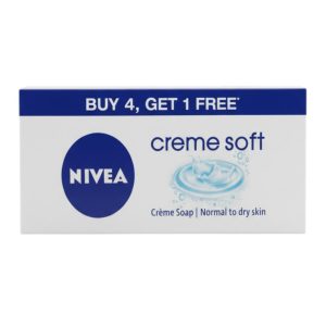 Nivea Creme Soft Soap, 75g (Buy 4 Get 1 Free)