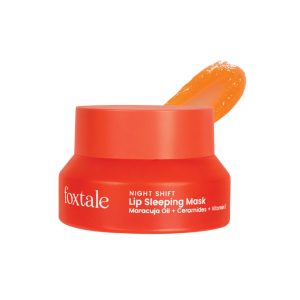 Foxtale Lip Sleeping Mask | With Maracuja Oil, Ceramides & Vitamin E | Repairs Dry, Cracked Lips Overnight | Cushions, Plumps & Hydrates | Tastes Like Watermelon | For All Skin Types | For Men & Women