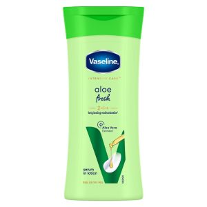 Vaseline Aloe Fresh Body Lotion,24 HR Long Lasting Moisturisation with Aloe Vera extract and Menthol 90ml