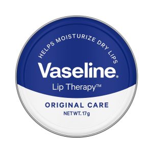 Vaseline Lip Tins Original Care, 17g | Infused with Vitamin E to Hydrate & Moisturize Dry Lips Transparent