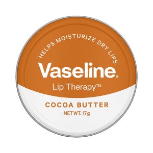 Vaseline Lip Tins Cocoa Butter, 17g | Infused with Cocoa Butter for Hydration & Glossy Shine Softline (Transparent)