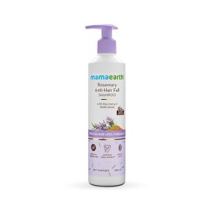 Mamaearth Rosemary Anti Hair Fall Shampoo with Rosemary & Methi Dana for Reducing Hair Loss & Breakage- 250 ml | Up to 94% Stronger Hair* | Up to 93% Less Hair Fall | For Men and Women