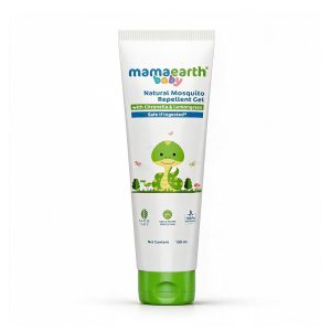 Mamaearth Natural Mosquito Repellent Gel - 100ml |DEET Free | Protects from Dengue, malaria & Chikungunya| Made safe Certified | Protection from Mosquitoes | Safe if ingested