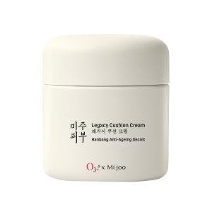 O3+ Mijoo Korea Legacy Cushion Cream Rice Moisturizer 40gm | Enriched with Ginseng Root Extract, 2% Niacinamide & Ceramides | Korean Skincare Cushion for Hydration, Brightening, Firmness & Skin Barrier Repair