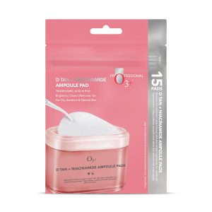 O3+ D Tan & Niacinamide Ampoule Pads | Serum Pads for Brightening and Tan Removal | Suitable for Men & Women - 38g
