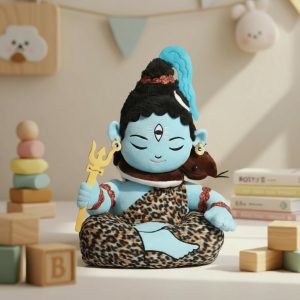 Mantra Chanting Soft Toy (35 Cm) Lord Shiva Musical Soft Toys | Medium Size Soft Plush Toy | Lord Shiva Toy with Info. Booklet & Instruction | Best Gift for Infants, Kids, Babies