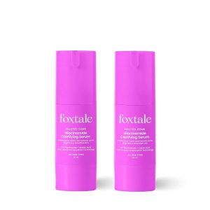 Foxtale 12% Niacinamide Face Serum with Azelaic Acid for Oil Control, Fade Acne Marks, Acne & Dark Spots | Brightens & Clear Skin, For Oily, Acne Prone, & Combination Skin | Women & Men | (2 X 30ml each)