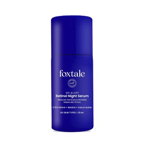 Foxtale 0.15% Beginner Friendly Retinol Night Serum | Anti-Aging Night Cream | Reduces Fine Lines and Wrinkles | No Purging | For Younger-looking Skin | Men & Women | All Skin Types - 10 ml