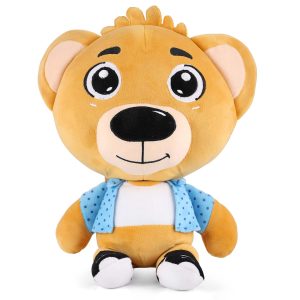 Brown Bear Ben Animal Soft Toy 35 cm | Medium Super Soft & Huggable Plush Bear | Cute Cuddly Stuffed Animal Cushion | Lightweight & Portable | Gift for Kids, Girls, Boys & Loved Ones