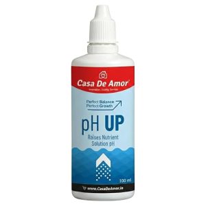 Casa De Amor pH Up Solution for Plants | Raises Low pH in Hydroponics & Soil | Plant pH Adjuster for Indoor & Outdoor Gardening | Improves Nutrient Uptake | 100 ml