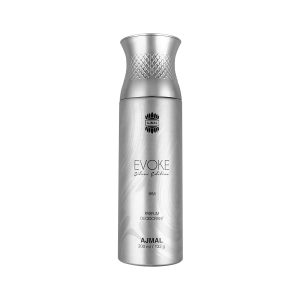 Ajmal Silver Edition Him Body Deodorant Parfum for Men |Spicy Floral Long Lasting Body Perfume DEO 200 Ml