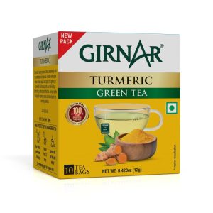 Girnar Green Tea with Turmeric (10 Tea Bags)