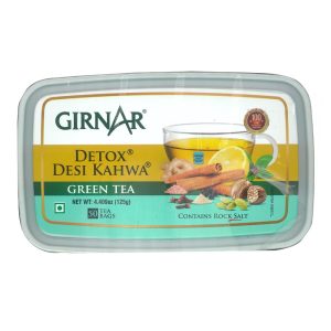 Girnar Food & Beverages Pvt. Ltd. Green Tea Detox / Desi Kahwa (50 Tea Bags), 125 grams