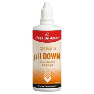 Casa De Amor pH Down Solution for Plants | Lowers High pH in Hydroponics & Soil | Plant pH Adjuster for Indoor & Outdoor Gardening | Supports Healthy Growth | 100 ml