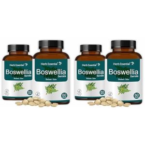 Herb Essential Boswellia Bone and Joint Wellness 500Mg Tablet - 60 Count (Pack of 4)