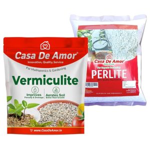 Casa De Amor Perlite 500 gm and Vermiculite 900 gm Growing Media for Organic Gardening