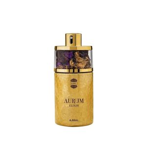 Ajmal Aurum Elixir Unisex Perfume ? 75 ml | Long Lasting Eau De Parfum | Amber Fruity and Floral Fragrance for Men & Women