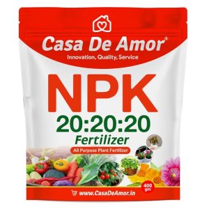 Casa De Amor NPK 20 20 20 Plant Fertilizer for Gardening Complete Plant and Growth Boost and Flowering (400 gm)