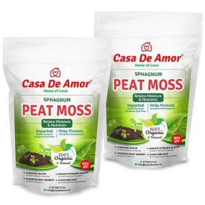 Casa De Amor Sphagnum Peat Moss for Gardening 1800 gm | Organic Soil Conditioner for Healthy Plants, Seed Starting & Improved Moisture Retention