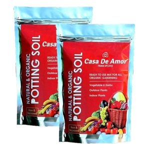Casa De Amor Natural Potting Soil Mix for Flowers, Vegetables and Air Purifier Plants, 10 KG