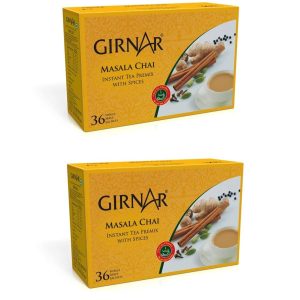 Girnar Instant Chai Tea Premix With Masala, 36 Sachets(36 Sachet(With Sugar)- Pack Of 2), 300 Grams