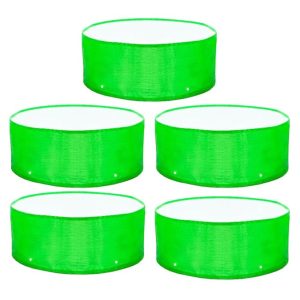 Casa De Amor Premium HDPE UV Protected 260 GSM Round Shaped Green Colour Plants Grow Bags Suitable for Terrace and Vegetable Gardening (Size 12x6 Inches, Pack of 5)