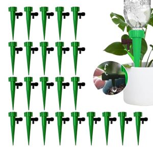 Casa De Amor Drip Irrigation Kit - Self-Watering Spikes for Home Garden Plants | Automatic Watering System with Adjustable Flow Control (Pack of 24)