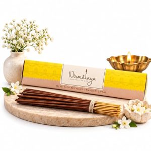 Nirmalaya Premium Incense Sticks | 100% Natural & Charcoal-Free | Luxury, Hancrafted Organic Agarbatti for Pooja, Meditation, Yoga and Aromatherapy (Jasmine)