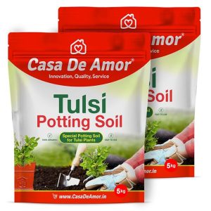 Casa De Amor Special Organic Tulsi Plant Potting Soil, Purely Veg Ingredients (10 Kg)