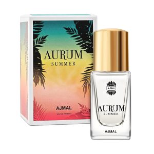 Ajmal Aurum Summer Perfume for Men & Women ? 14 ml | Long Lasting Eau De Parfum | Travel Size Unisex Perfume | Premium Fruity Floral Fragrance