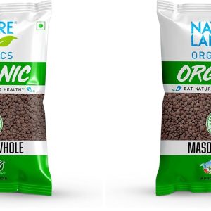 Natureland Organics Masoor Whole/Sabut Pouch, 1 kg (Pack of 2)