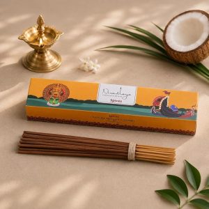 Nirmalaya Premium Spices Incense Sticks | Pack of 40 Sticks | 100% Natural & Charcoal-Free | Luxury, Hancrafted Organic Agarbatti for Pooja, Meditation, Yoga and Aromatherapy
