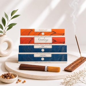 Nirmalaya Premium Incense Sticks (160 Sticks) | Bakhoor, Mukhallat, Serene & Zen | 100% Natural Charcoal-Free Agarbatti from Sacred Temple Flowers | Pooja, Meditation, Yoga & Aromatherapy