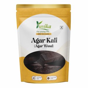 Yuvika Herbs Agar Kali 200g | Agarwood | Aquilaria Agallocha | Oud Wood | Traditional Herbal Ingredient