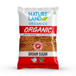Natureland Organics Brown Sugar 1 Kg - Organic Sugar