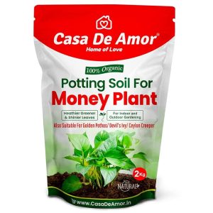 Casa De Amor Enriched Organic Potting Soil Mix for Money Plant, Golden Pothos, Devil’s Ivy, Ceylon Creeper | Light Weight | Ready to Use (2 Kg)