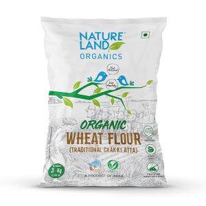 Natureland Organics Whole Wheat Flour 3 kg