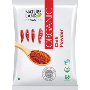 NATURELAND ORGANICS Red Chilli Powder/Lal Mirch 200 Gm - Organic Healthy Spices