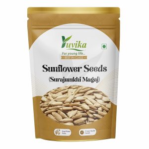 YUVIKA Sunflower Seeds ? Surajmukhi Beej ? Surajmukhi Magaj ? Helianthus Annuus 200 Grams | For Snacking, Salads, Yogurt & Baking