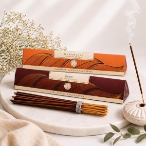 Nirmalaya Oud & Mukhallat Incense Sticks 80 Sticks | 100% Natural Charcoal-Free Agarbatti from Sacred Temple Flowers | Organic Handmade for Pooja, Meditation, Yoga & Aromatherapy
