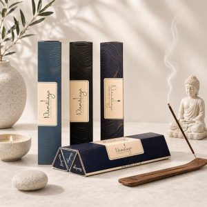 Nirmalaya Premium Natural Incense Sticks Variety Pack of 3 | 100% Charcoal-Free | Joy, Serene, Zen | 40 Sticks Each | Long-Lasting Fragrance for Home & Office Puja
